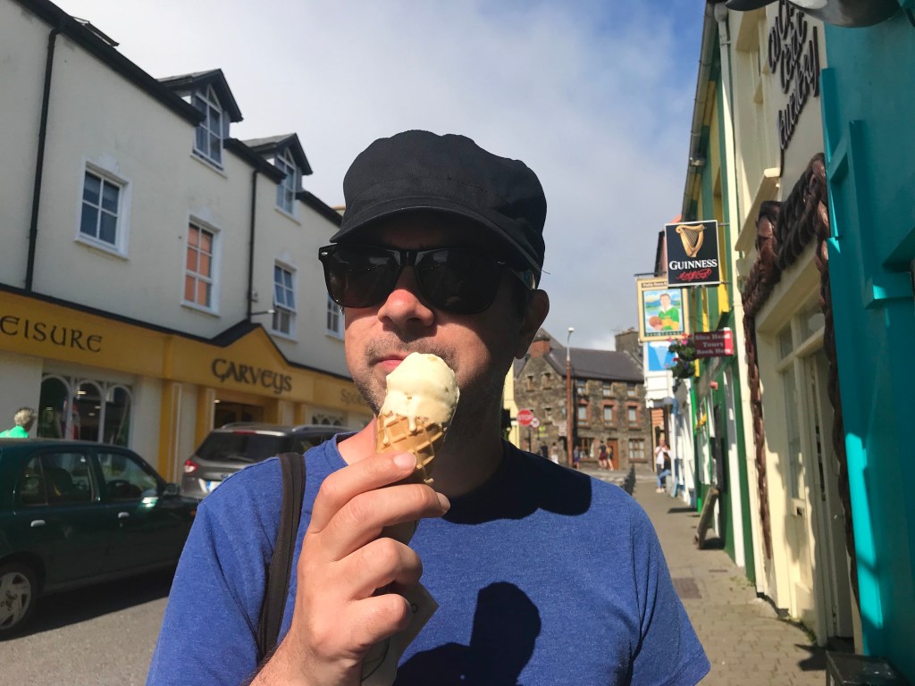 Ian with an ice cream from Murphys