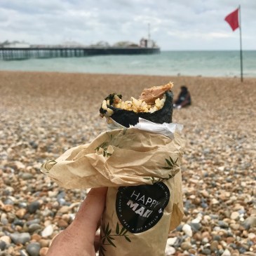 happy maki on the beach - gimme veg