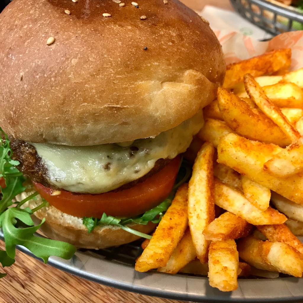 Arancini Brothers - vegan burger and fries